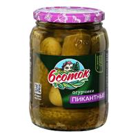 Маринады овощные консервированные. Огурцы маринованные «Огурцы Пикантные». Пастеризованные.